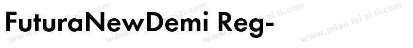 FuturaNewDemi Reg字体转换
